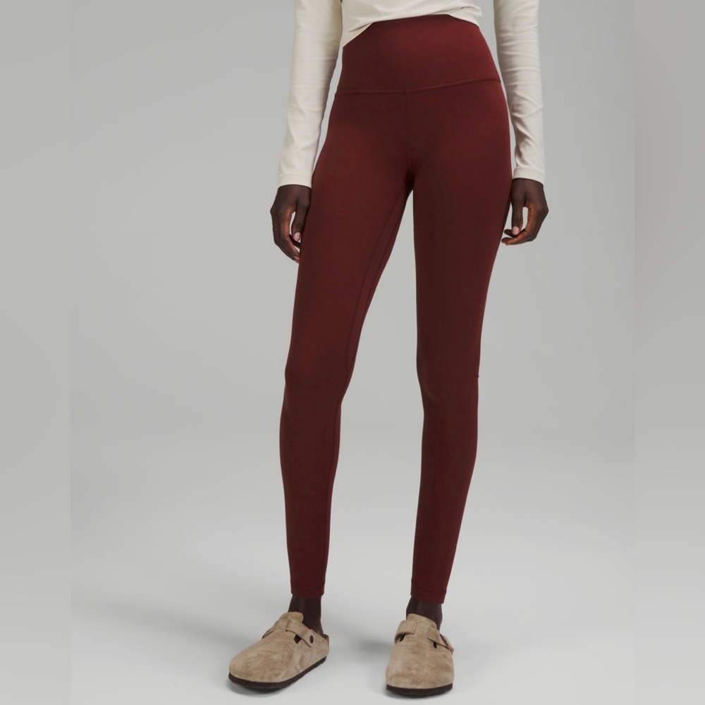 Lulu Lemon Maroon Align Leggings Size 4 Length 25”